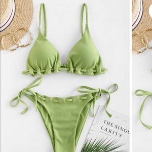 New with Tags light green string bikini